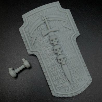 Shadow Inquisitors Warrior Order Tempest Breach Shield custom resin accessory compatible with McFarlane Toys 1:12 scale figures