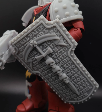 Shadow Inquisitors Warrior Order Tempest Breach Shield custom resin accessory compatible with McFarlane Toys 1:12 scale figures