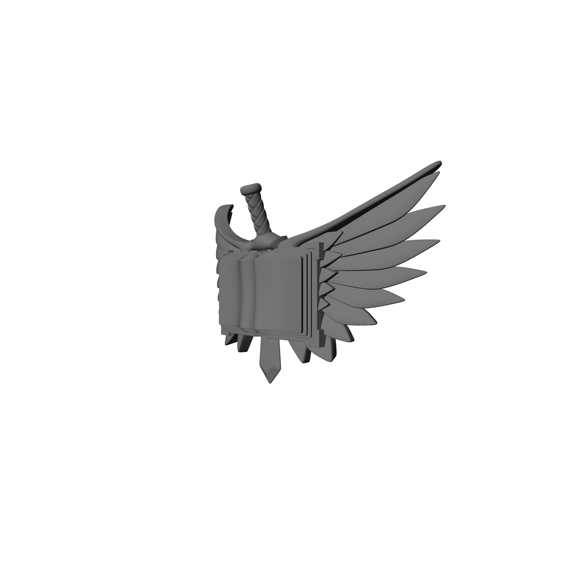 Custom resin Shadow Inquisitors Warrior Order Chest Decal with Wings compatible with McFarlane Toys 7-inch armored action figures.