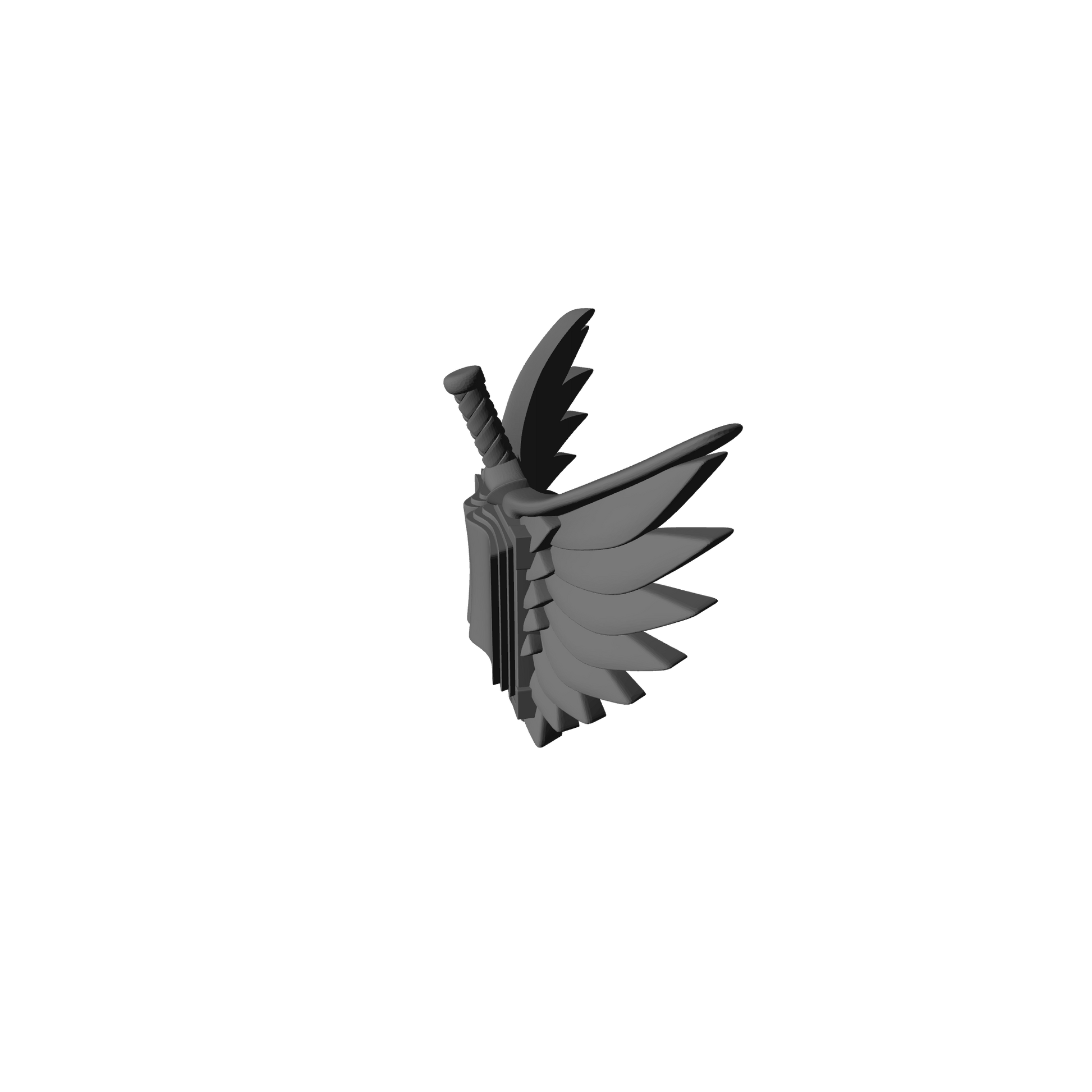 Custom resin Shadow Inquisitors Warrior Order Chest Decal with Wings compatible with McFarlane Toys 7-inch armored action figures.