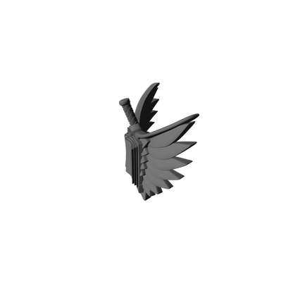 Custom resin Shadow Inquisitors Warrior Order Chest Decal with Wings compatible with McFarlane Toys 7-inch armored action figures.