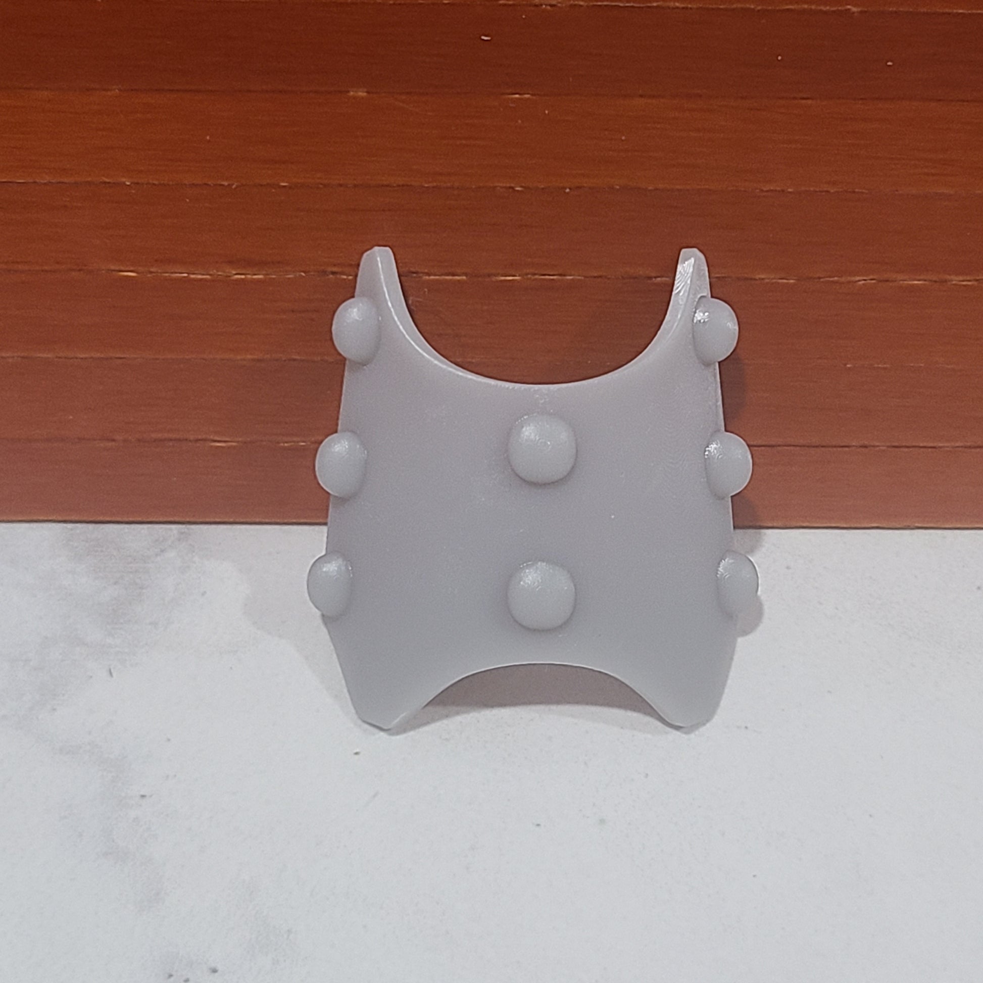 Shin Guard Armor Decal with Molecular Bonding Studs custom raised resin armor accessory compatible with McFarlane Toys 7-inch armored action figures.