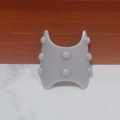 Shin Guard Armor Decal with Molecular Bonding Studs custom raised resin armor accessory compatible with McFarlane Toys 7-inch armored action figures.