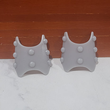 Shin Guard Armor Decal with Molecular Bonding Studs custom raised resin armor accessory compatible with McFarlane Toys 7-inch armored action figures.