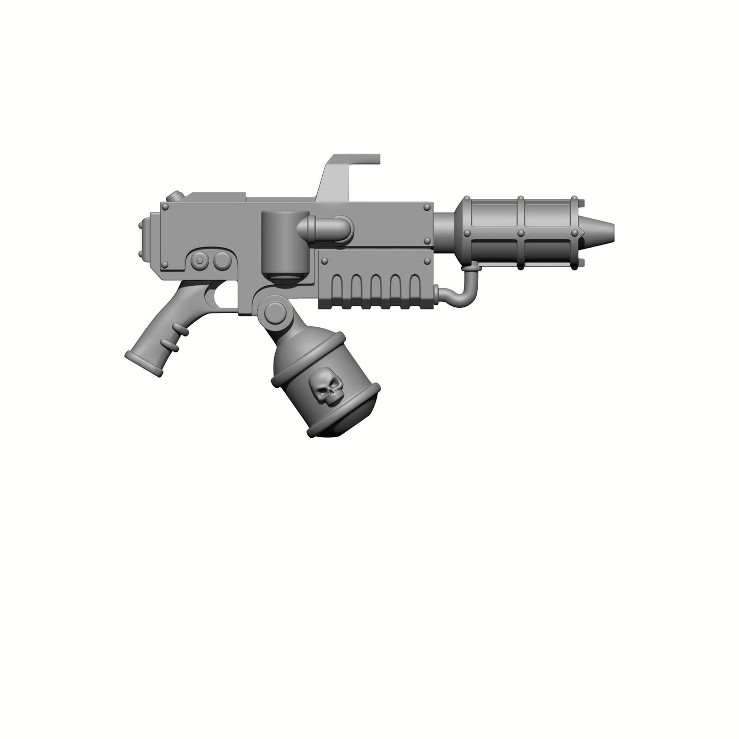 Sisters of Valor Warrior Order Artisan Pattern Flamer with Skull Emblem custom resin weapon compatible with McFarlane Toys 1:12 scale action figures
