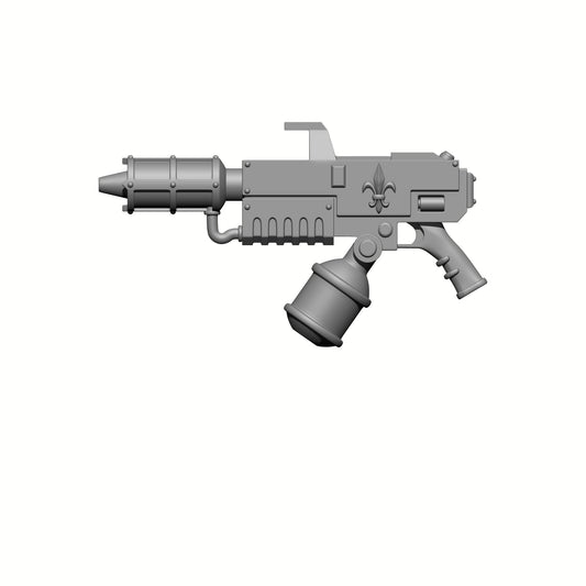 Sisters of Valor Warrior Order Artisan Pattern Flamer with Skull Emblem custom resin weapon compatible with McFarlane Toys 1:12 scale action figures