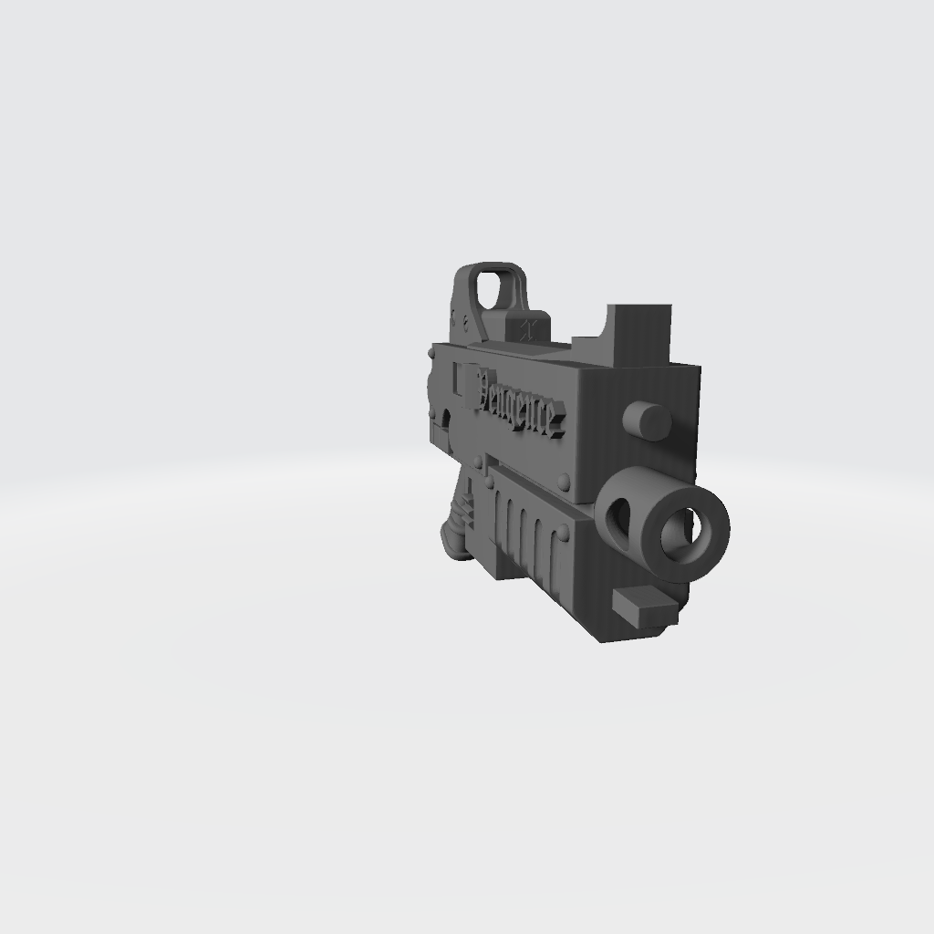 Sisters of Valor Warrior Order Bolter Faith and Vengeance resin weapon with holographic sight compatible with McFarlane 1:12 scale figures