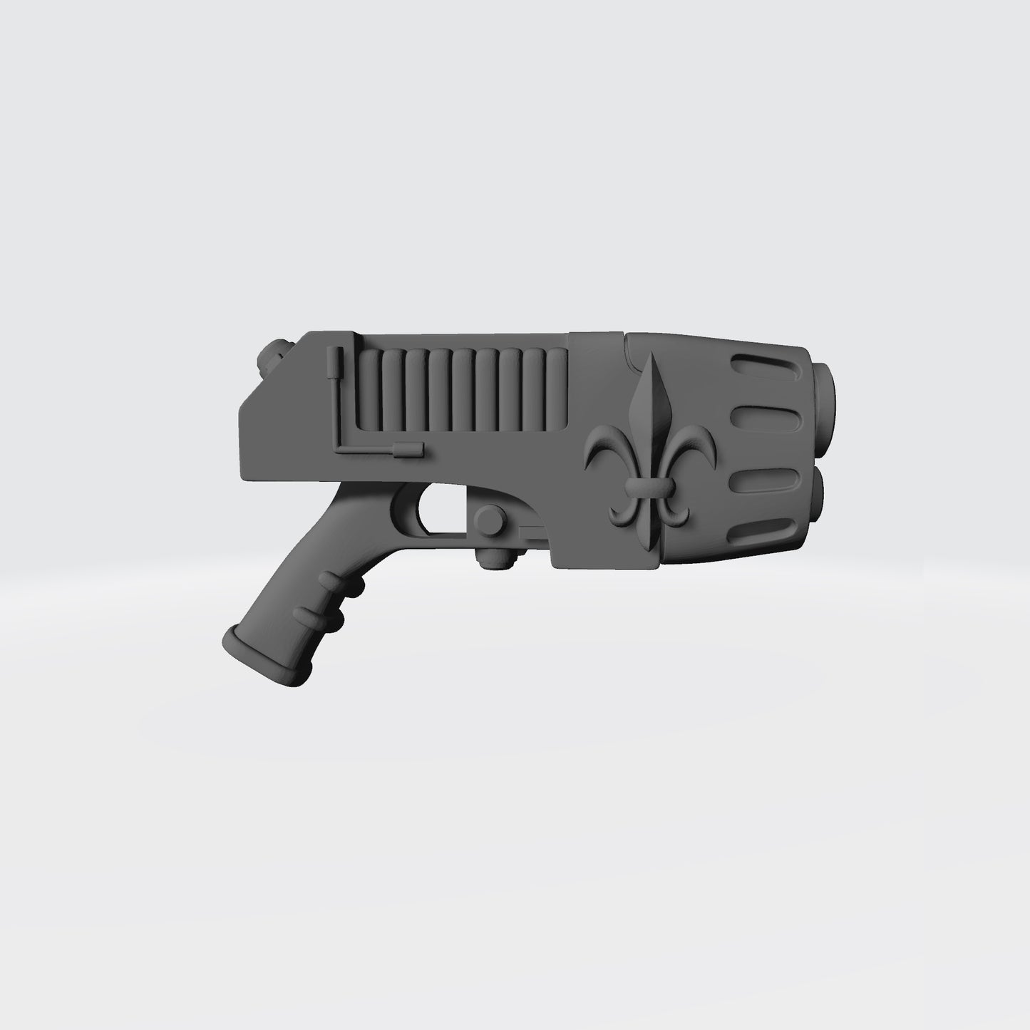 Sisters of Valor Warrior Order Energy Pistol with Fleur Emblem custom resin weapon compatible with McFarlane Toys 1:12 scale figures