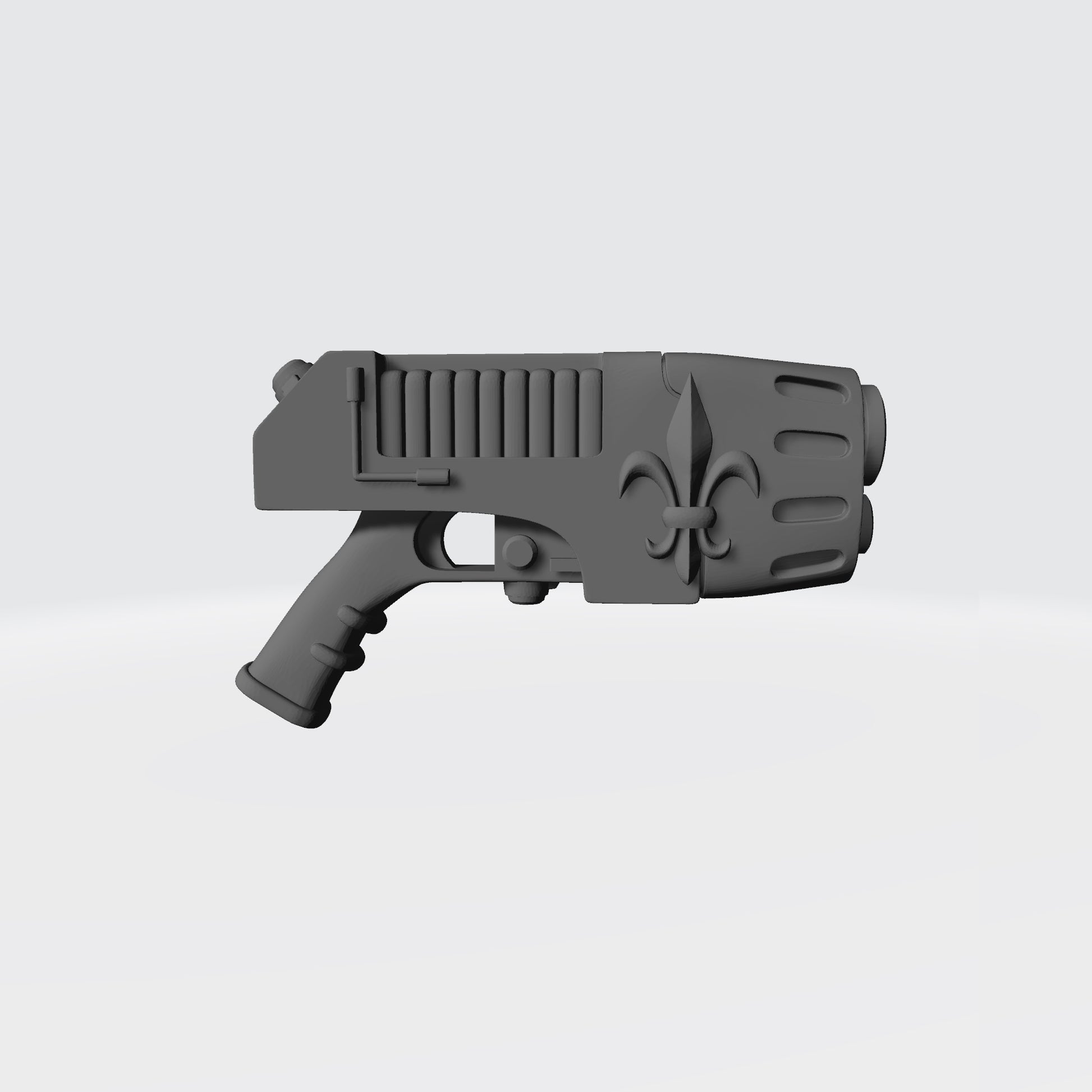Sisters of Valor Warrior Order Energy Pistol with Fleur Emblem custom resin weapon compatible with McFarlane Toys 1:12 scale figures