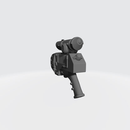Sisters of Valor Warrior Order Energy Pistol with Scope custom resin weapon compatible with McFarlane Toys 1:12 scale action figures