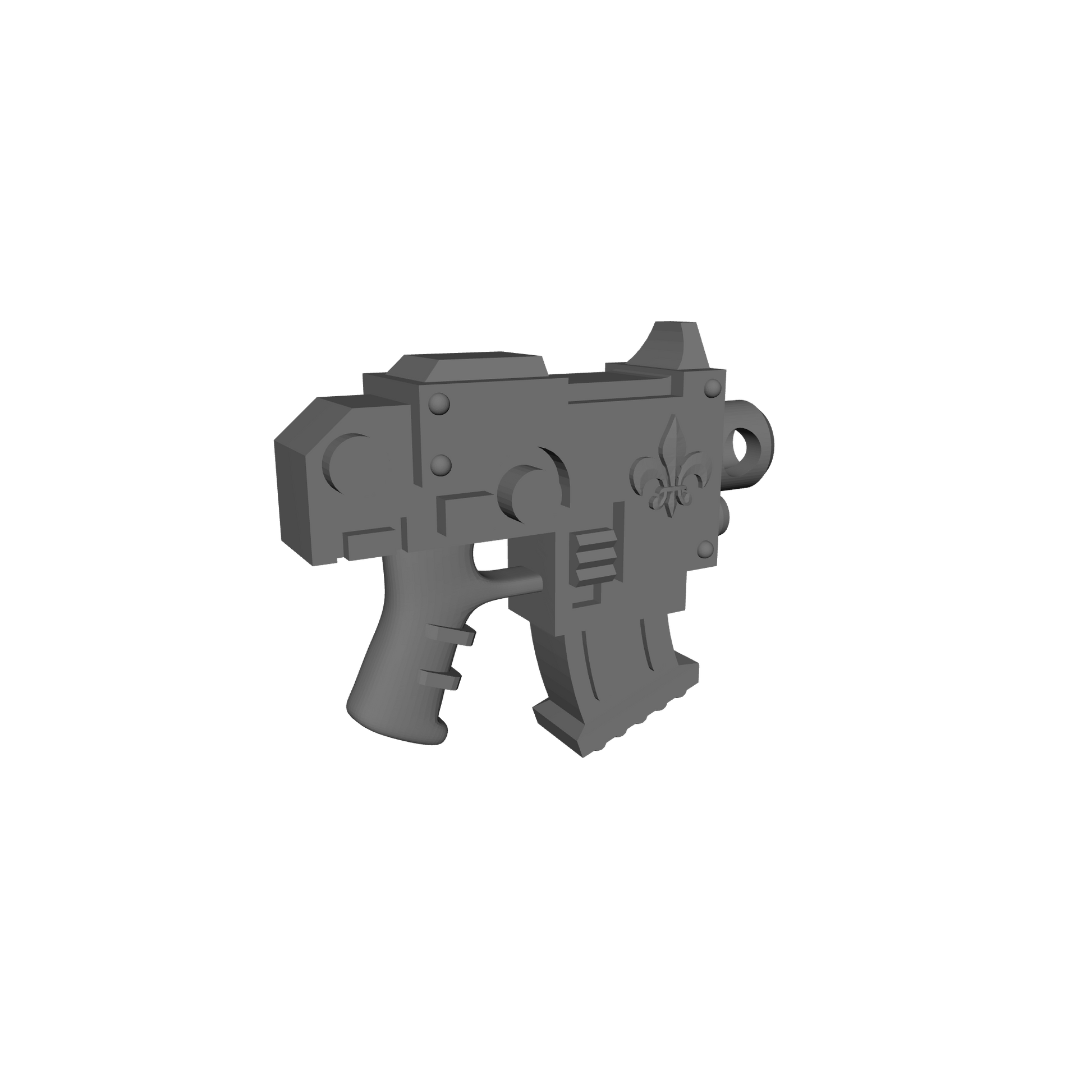 Sisters of Valor Warrior Order Strike Pistol with Relic Emblem custom resin weapon compatible with McFarlane Toys 7-inch armored action figures