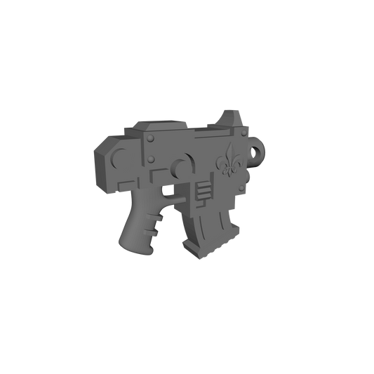 Sisters of Valor Warrior Order Strike Pistol with Relic Emblem custom resin weapon compatible with McFarlane Toys 7-inch armored action figures