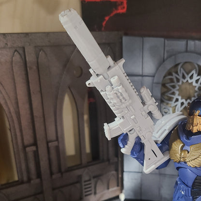 Custom resin Sniper Bolt Rifle with Scope and PEQ compatible with McFarlane Toys 7-inch armored action figures