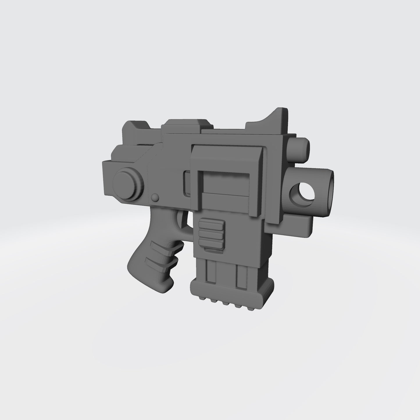 Strike Pistol Type 4 VT Pattern with Cross Emblem custom resin weapon compatible with McFarlane Toys 7-inch armored action figures