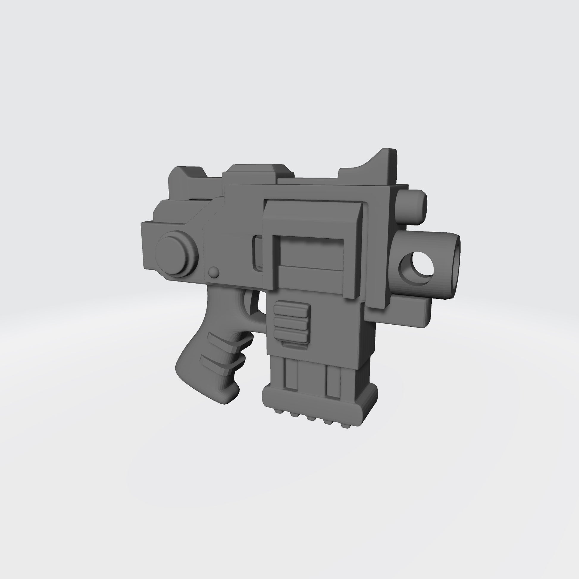 Strike Pistol Type 4 VT Pattern with Cross Emblem custom resin weapon compatible with McFarlane Toys 7-inch armored action figures