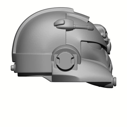 Tech Engineer Warrior Order Type 10 Helmet with Optic compatible with McFarlane Toys 1:12 scale armored action figures