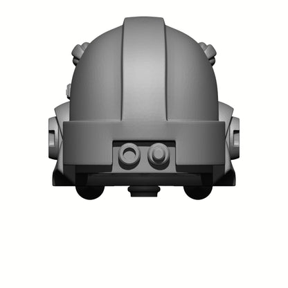 Tech Engineer Warrior Order Type 10 Helmet with Optic compatible with McFarlane Toys 1:12 scale armored action figures