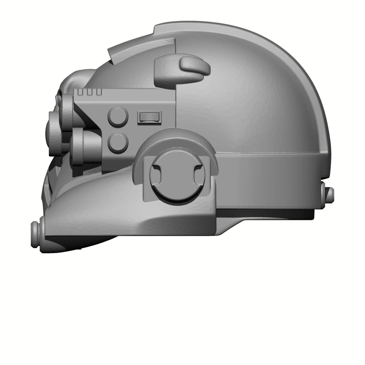 Tech Engineer Warrior Order Type 10 Helmet with Optic compatible with McFarlane Toys 1:12 scale armored action figures