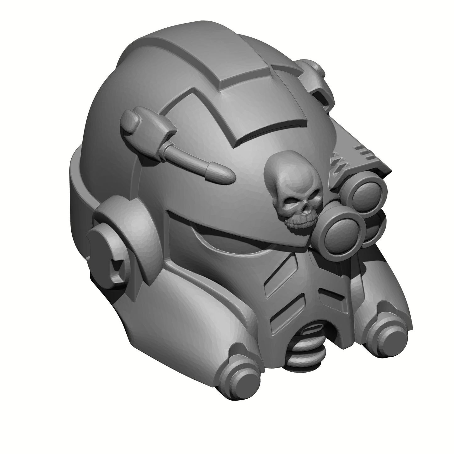 Tech Engineer Warrior Order Type 10 Helmet with Optic compatible with McFarlane Toys 1:12 scale armored action figures