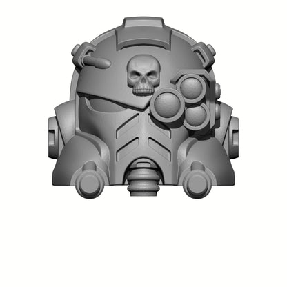 Tech Engineer Warrior Order Type 10 Helmet with Optic compatible with McFarlane Toys 1:12 scale armored action figures