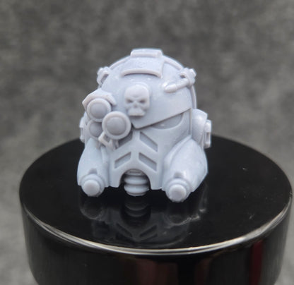 Tech Engineer Warrior Order Type 10 Helmet with Right Optic compatible with McFarlane Toys 1:12 scale armored action figures
