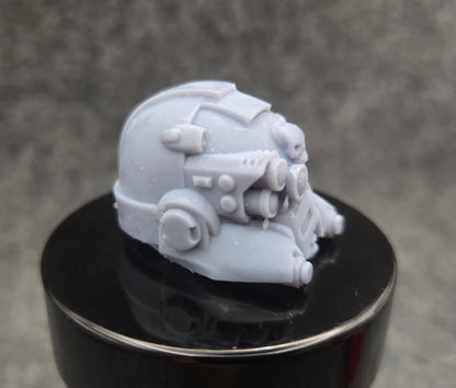Tech Engineer Warrior Order Type 10 Helmet with Right Optic compatible with McFarlane Toys 1:12 scale armored action figures