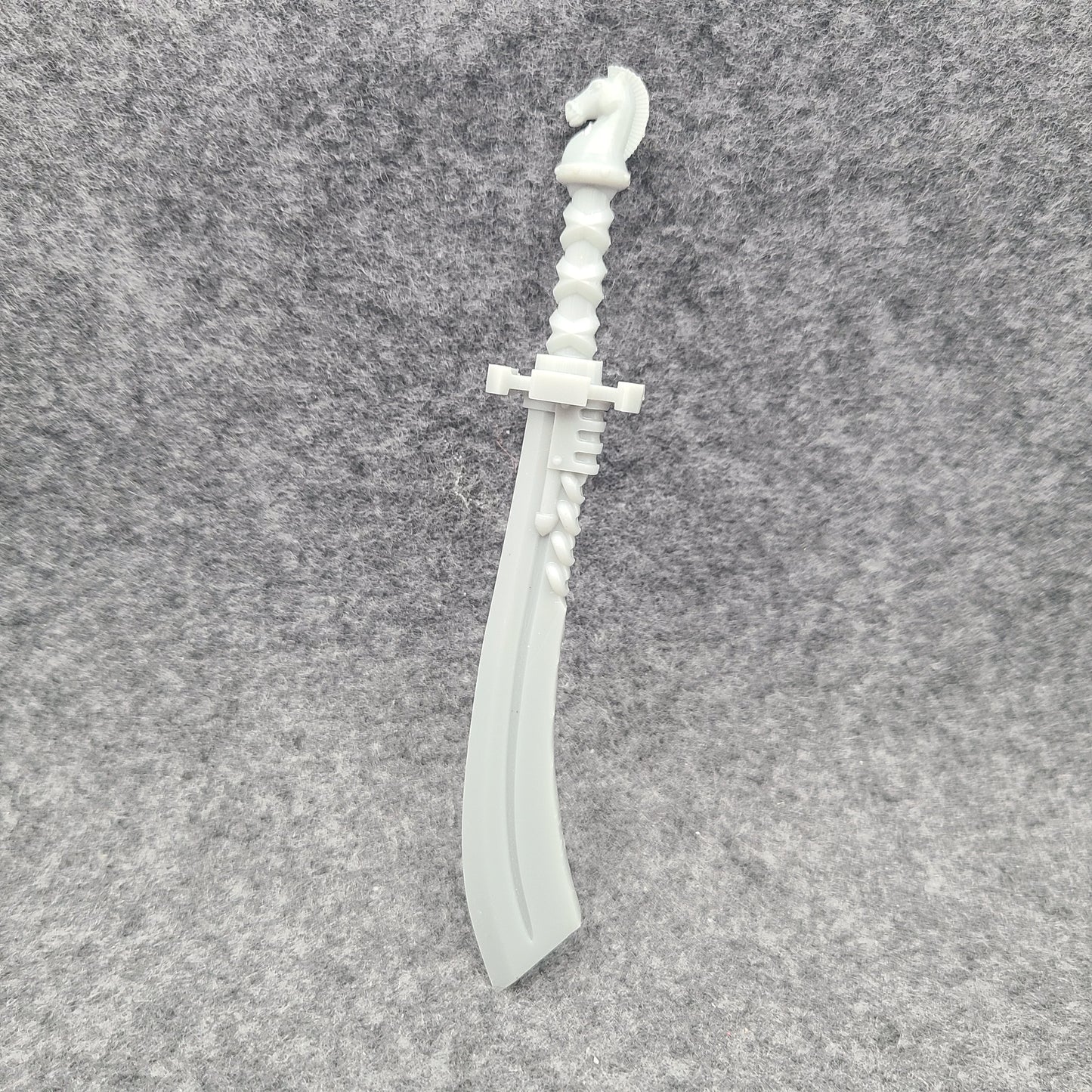 Tempest Warrior Order Energy Sword Falchion with Horse Pommel compatible with McFarlane Toys 7-inch armored action figures custom resin weapon