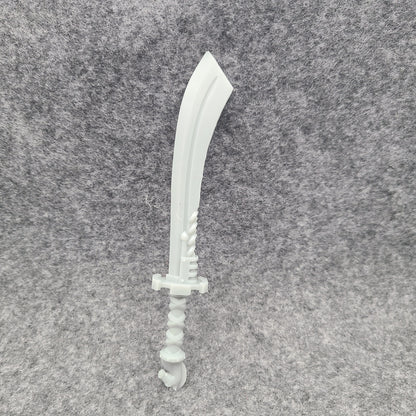 Tempest Warrior Order Energy Sword Falchion with Horse Pommel compatible with McFarlane Toys 7-inch armored action figures custom resin weapon