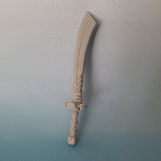 Tempest Warrior Order Energy Sword Falchion compatible with McFarlane Toys 7-inch armored action figures custom resin weapon