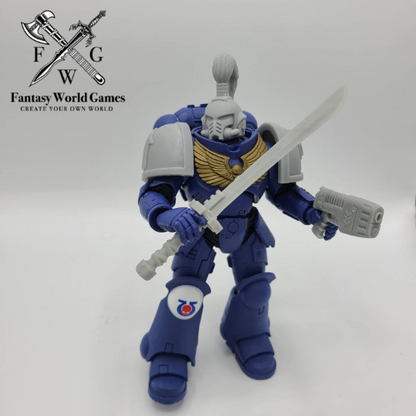 Tempest Warrior Order Energy Sword Katana compatible with McFarlane Toys 7-inch armored action figures custom resin weapon
