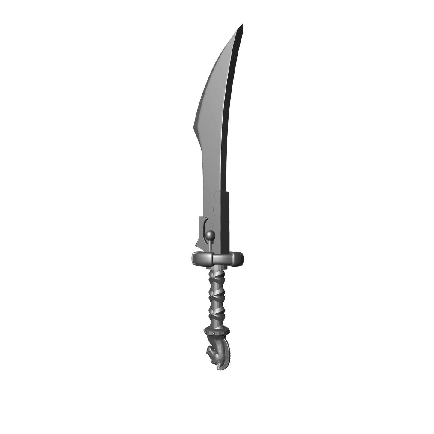 Tempest Warrior Order Mongolian Energy Sword with Horse compatible with McFarlane Toys 7-inch armored action figures custom resin weapon