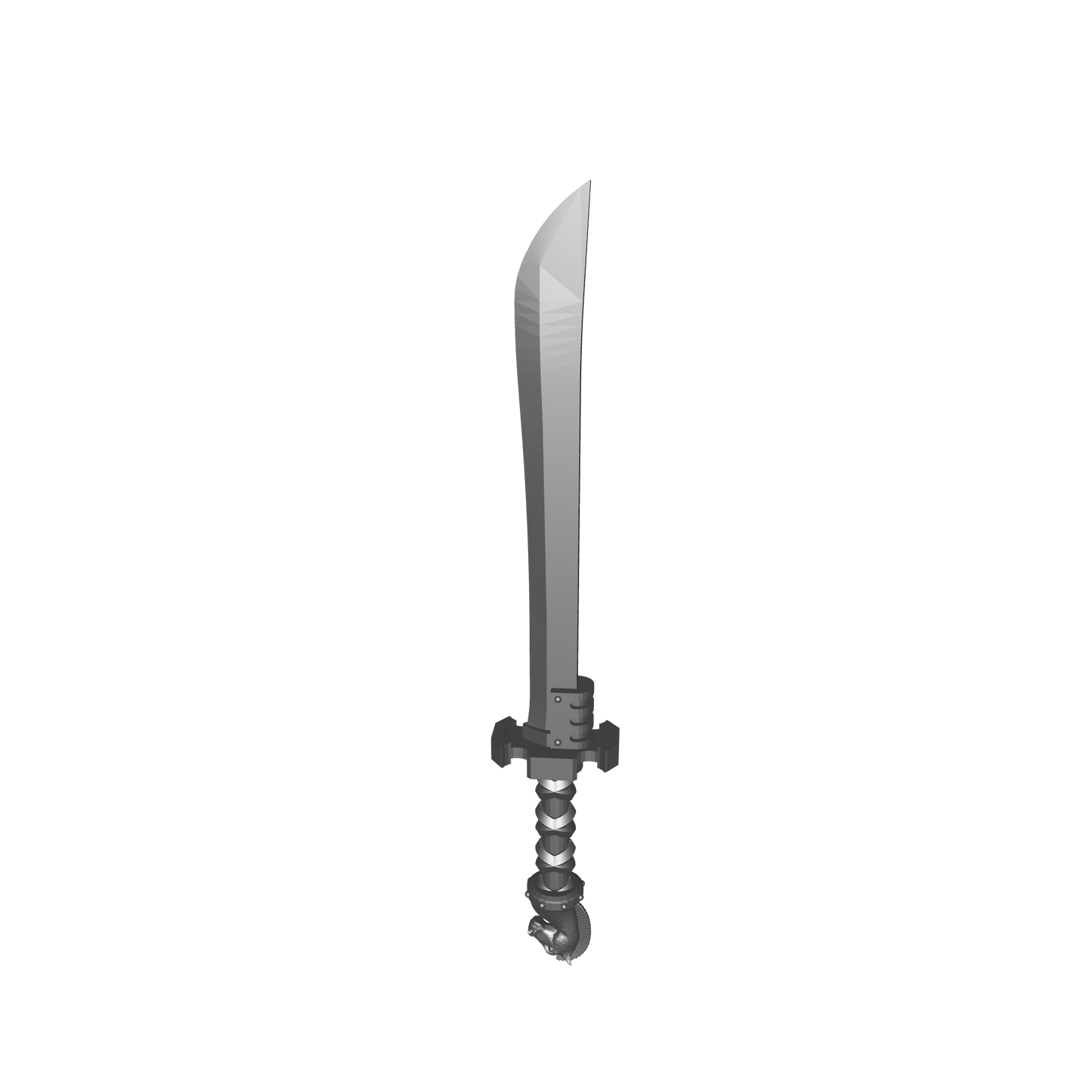 Tempest Warrior Order sword katana with horse head pommel compatible with McFarlane Toys 7-inch armored action figures custom resin weapon