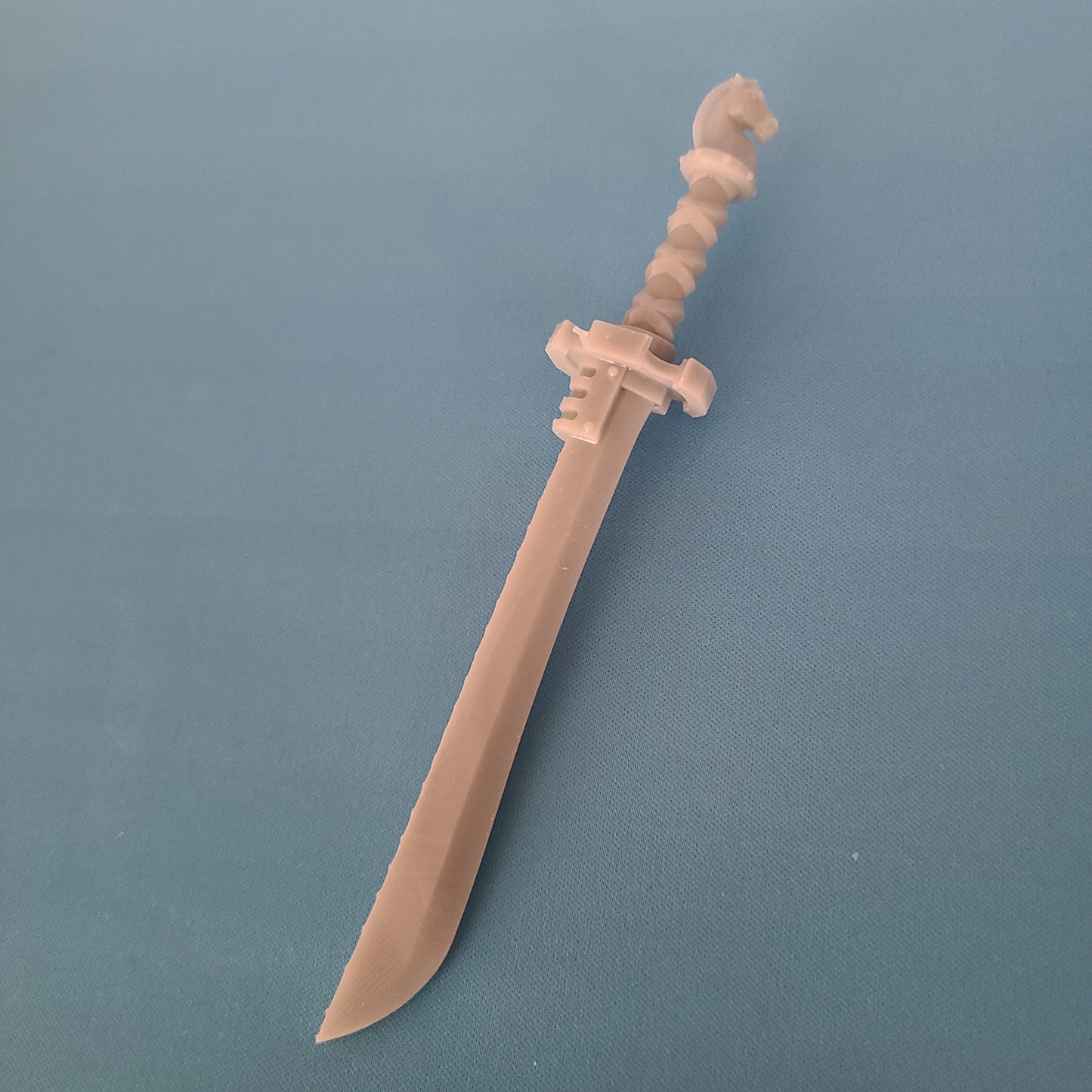 Tempest Warrior Order sword katana with horse head pommel compatible with McFarlane Toys 7-inch armored action figures custom resin weapon