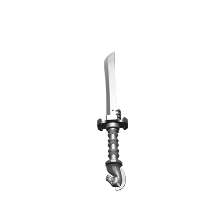 Tempest Warrior Order sword katana with horse head pommel compatible with McFarlane Toys 7-inch armored action figures custom resin weapon