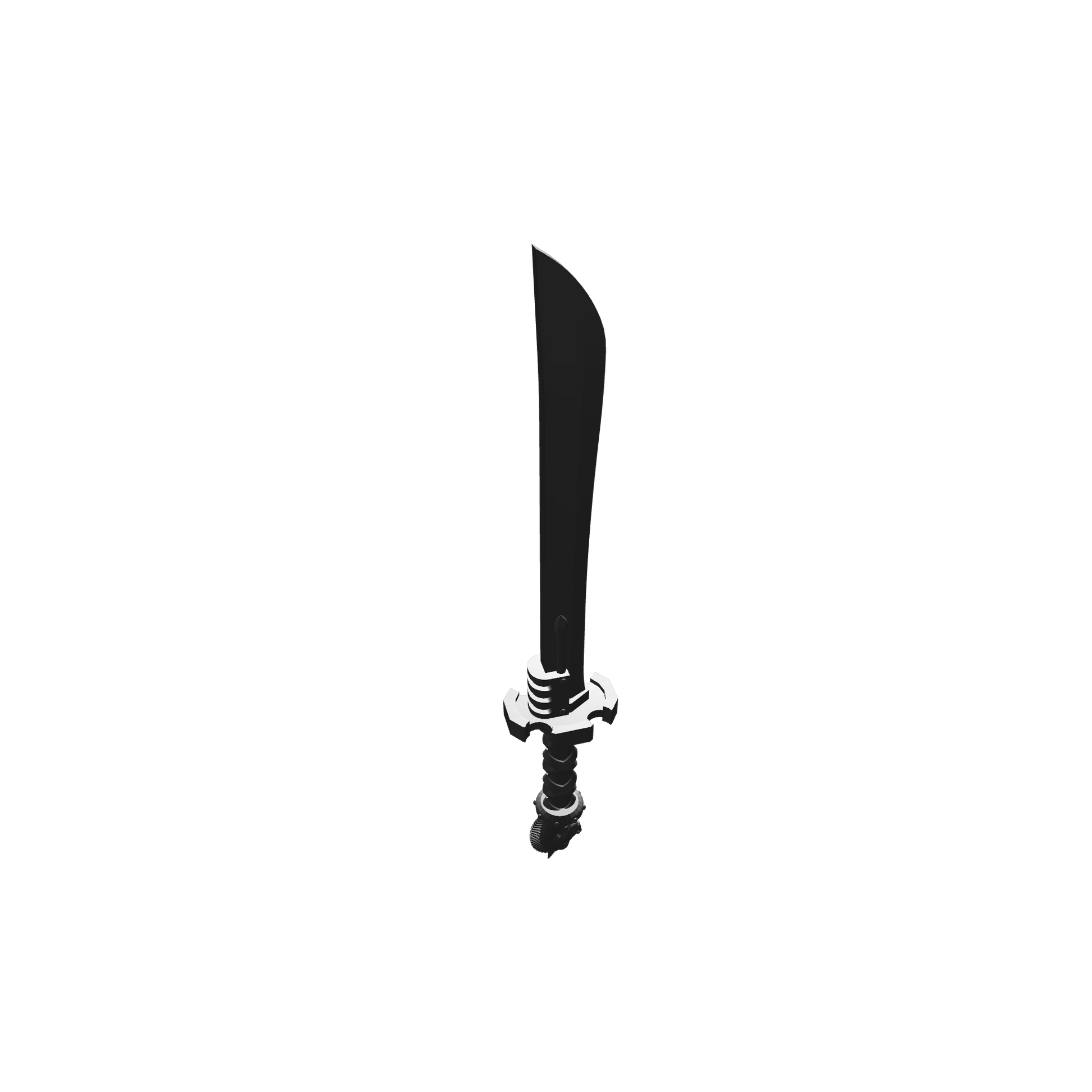 Tempest Warrior Order sword katana with horse head pommel compatible with McFarlane Toys 7-inch armored action figures custom resin weapon