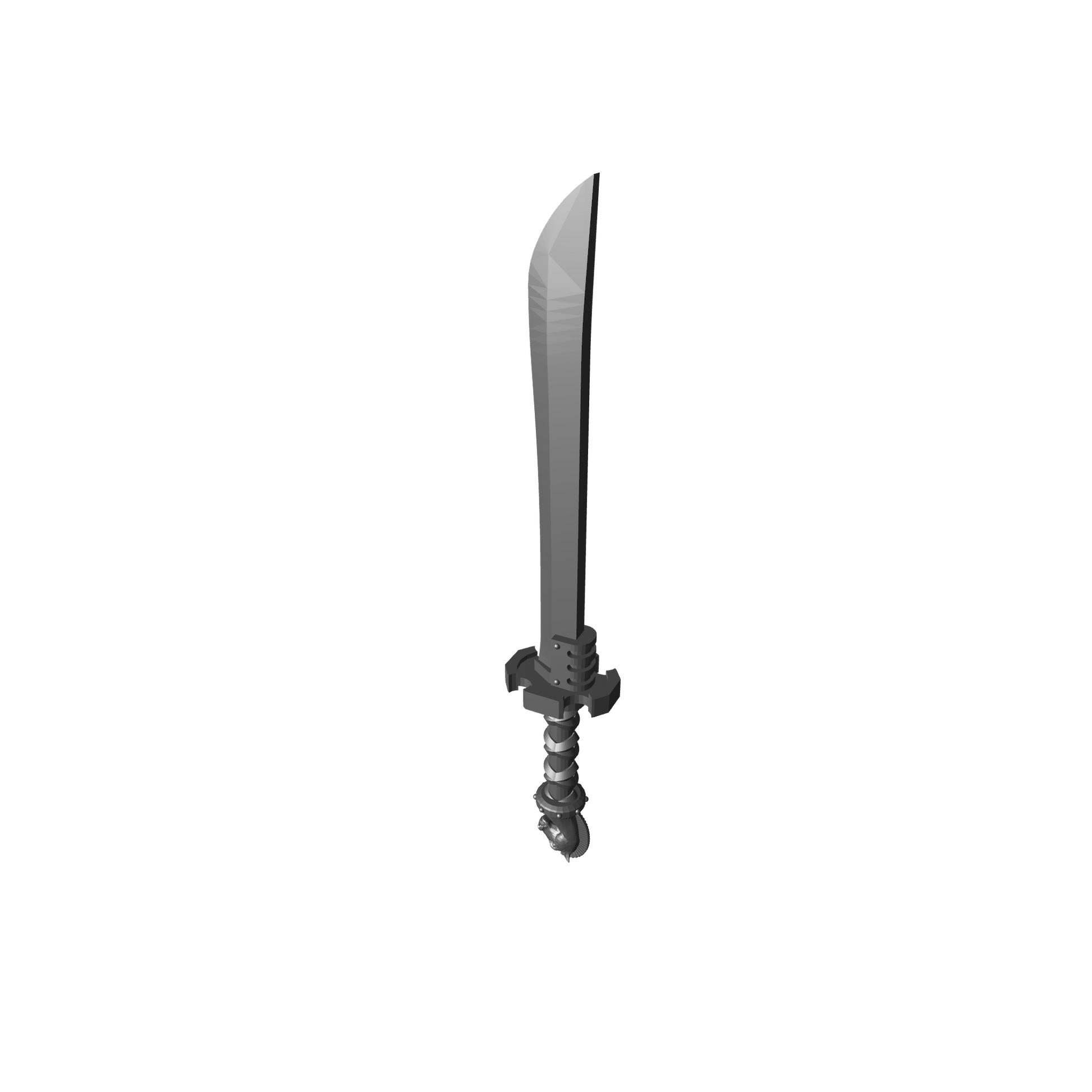 Tempest Warrior Order sword katana with horse head pommel compatible with McFarlane Toys 7-inch armored action figures custom resin weapon