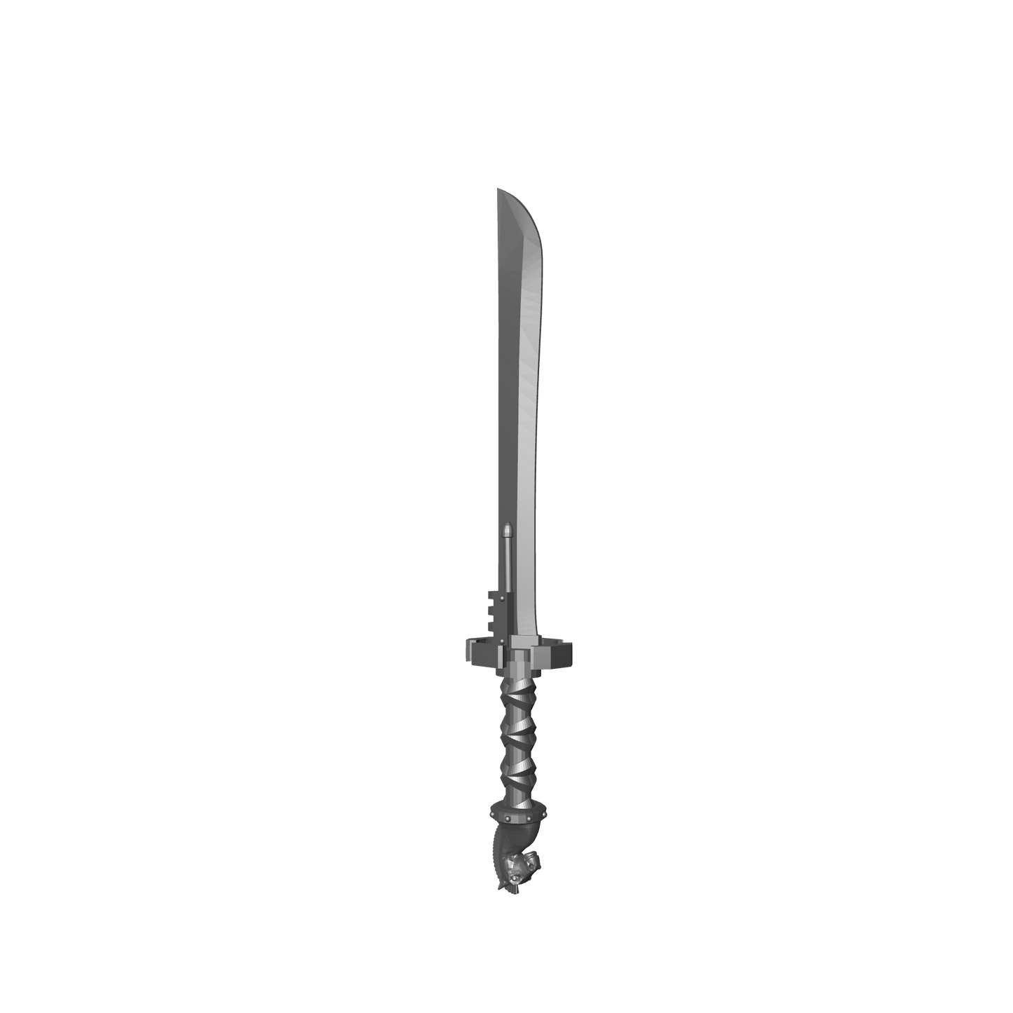 Tempest Warrior Order sword katana with horse head pommel compatible with McFarlane Toys 7-inch armored action figures custom resin weapon