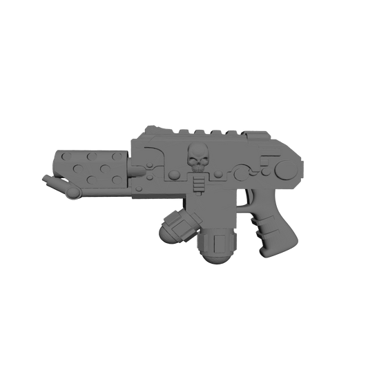 Templar Knights Warrior Order Flamer Pyre-Gun with Skull custom resin weapon compatible with McFarlane Toys 7-inch armored action figures