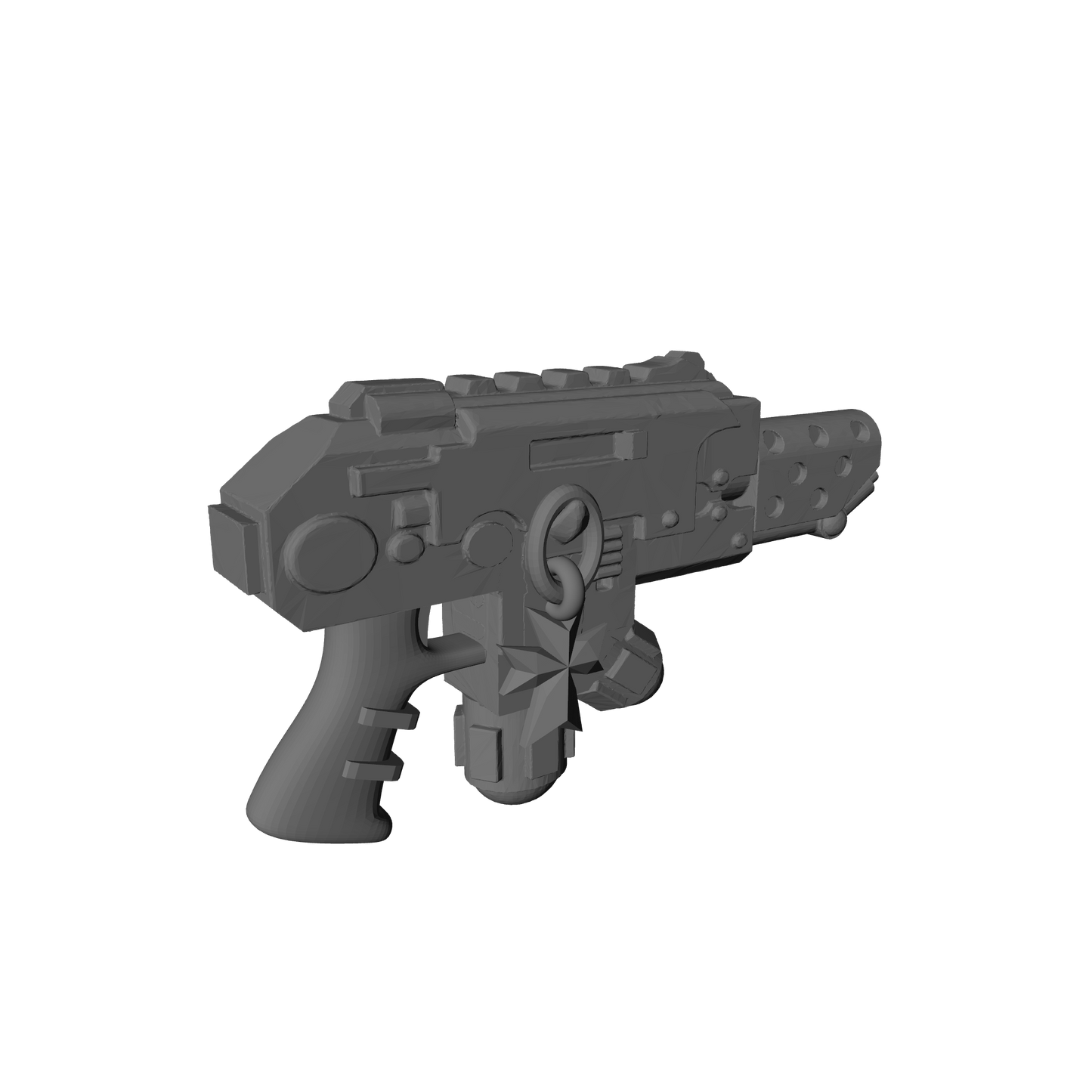 Templar Knights Warrior Order Flamer Pyre-Gun with Skull custom resin weapon compatible with McFarlane Toys 7-inch armored action figures