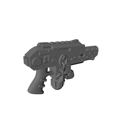 Templar Knights Warrior Order Flamer Pyre-Gun with Skull custom resin weapon compatible with McFarlane Toys 7-inch armored action figures