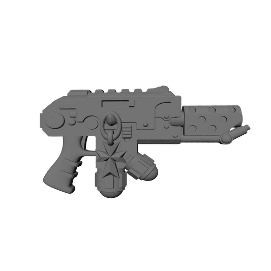 Templar Knights Warrior Order Flamer Pyre-Gun with Skull custom resin weapon compatible with McFarlane Toys 7-inch armored action figures