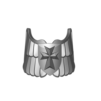 Templar Knights Warrior Order Veteran Shin Guard Decal compatible with McFarlane Toys 7-inch armored action figures custom resin shin armor upgrade
