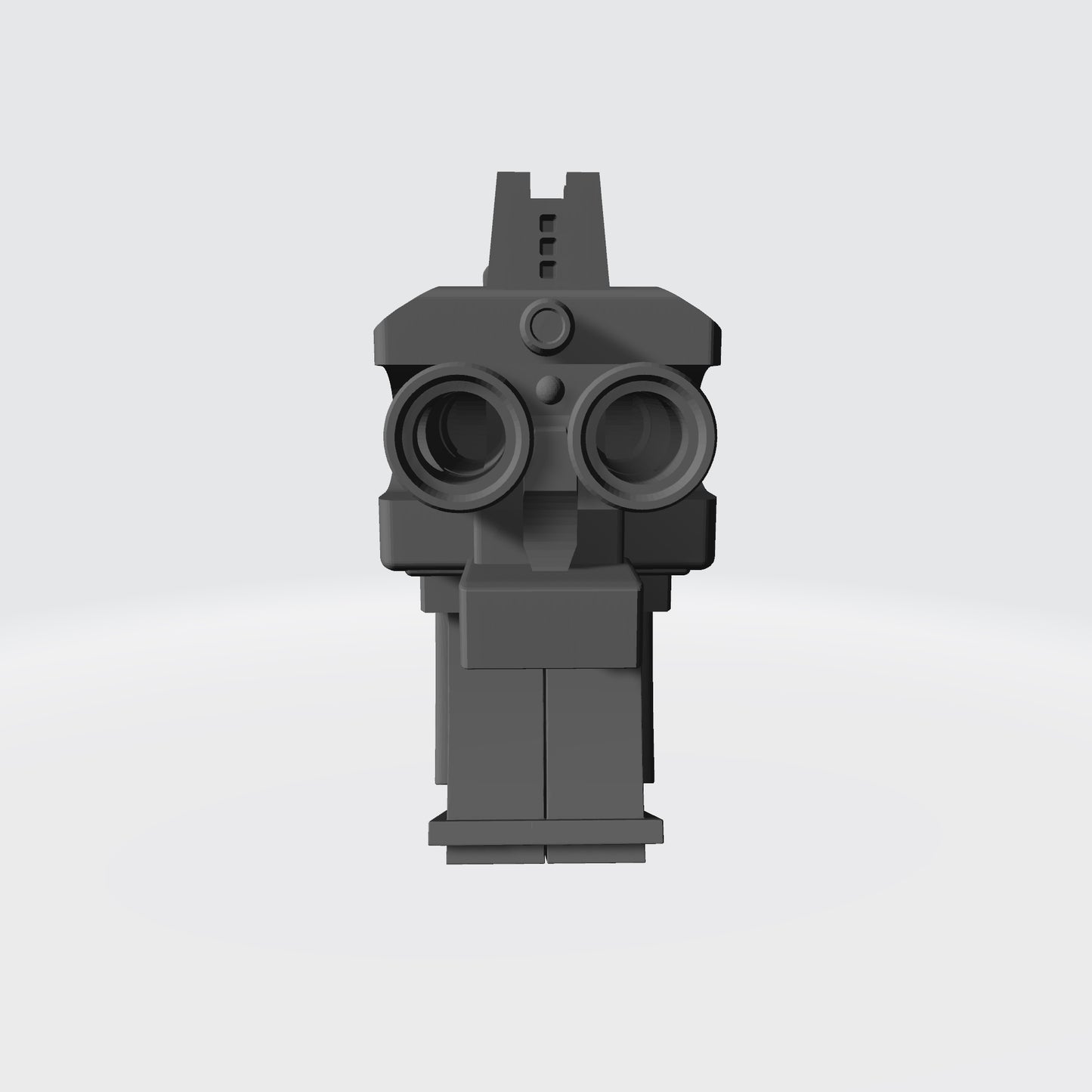 Thunderstrike Twin Barrel Battle Gun custom resin weapon compatible with McFarlane Toys 1:12 scale armored action figures for collectors, painters, and custom figure builders.
