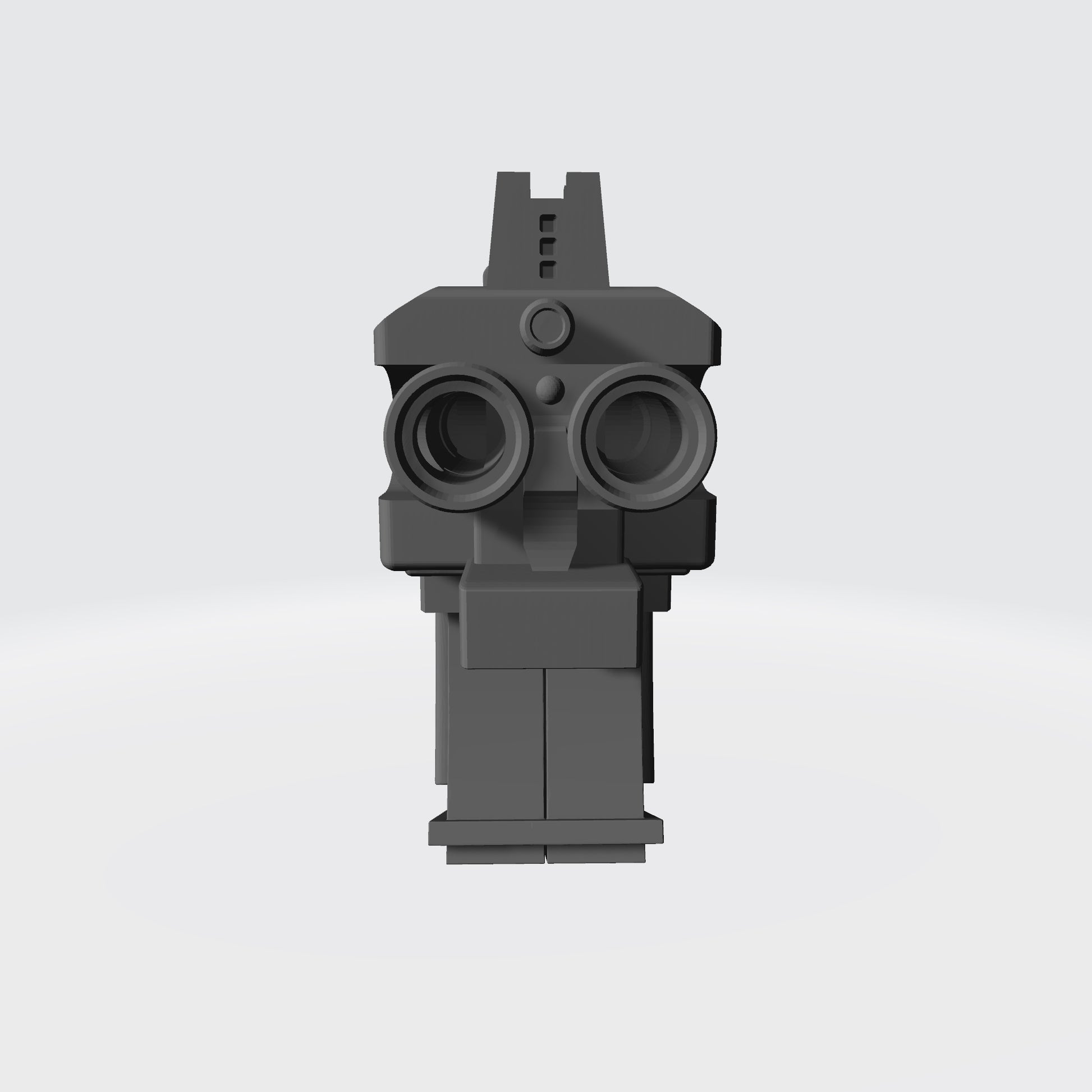 Thunderstrike Twin Barrel Battle Gun custom resin weapon compatible with McFarlane Toys 1:12 scale armored action figures for collectors, painters, and custom figure builders.