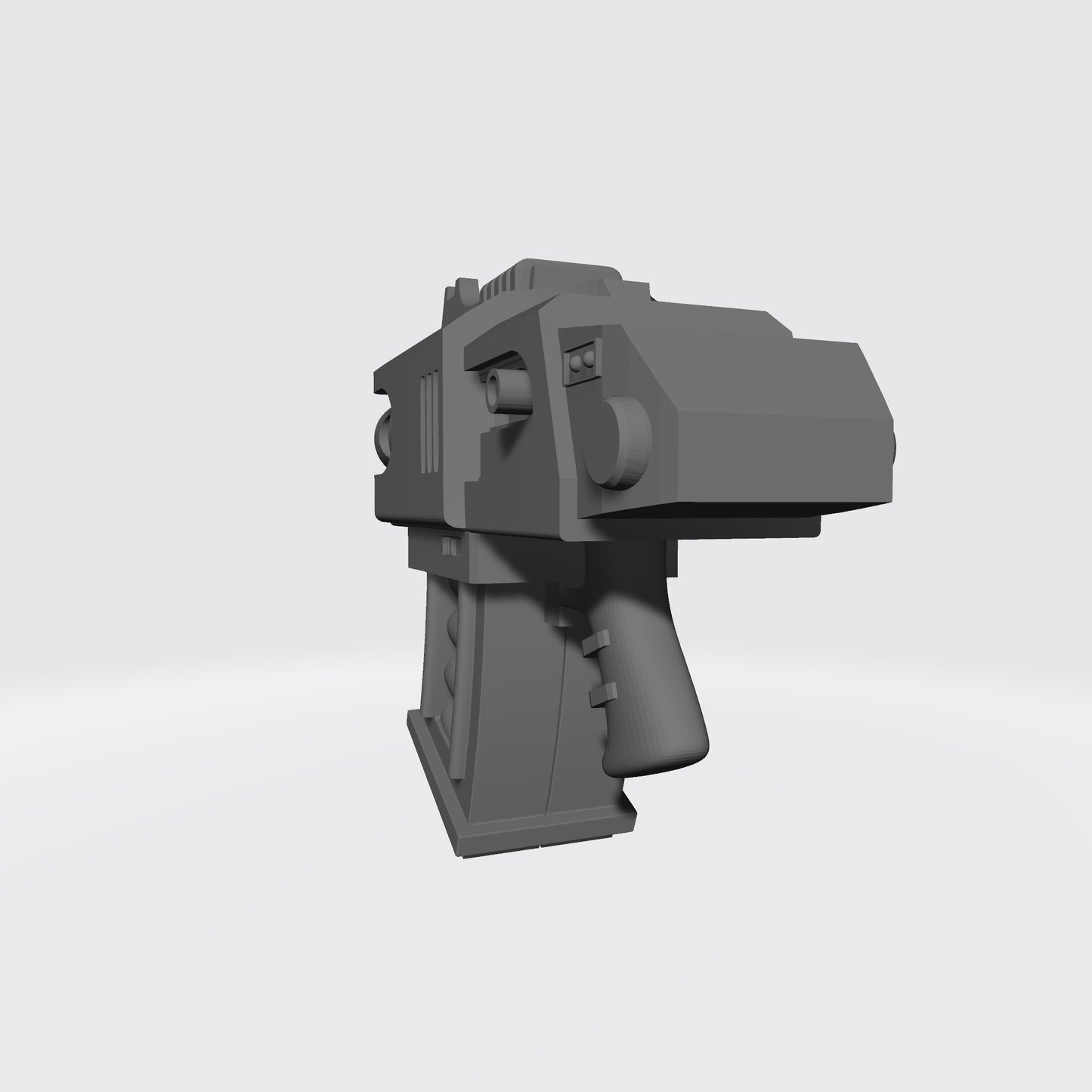 Thunderstrike Twin Barrel Battle Gun custom resin weapon compatible with McFarlane Toys 1:12 scale armored action figures for collectors, painters, and custom figure builders.