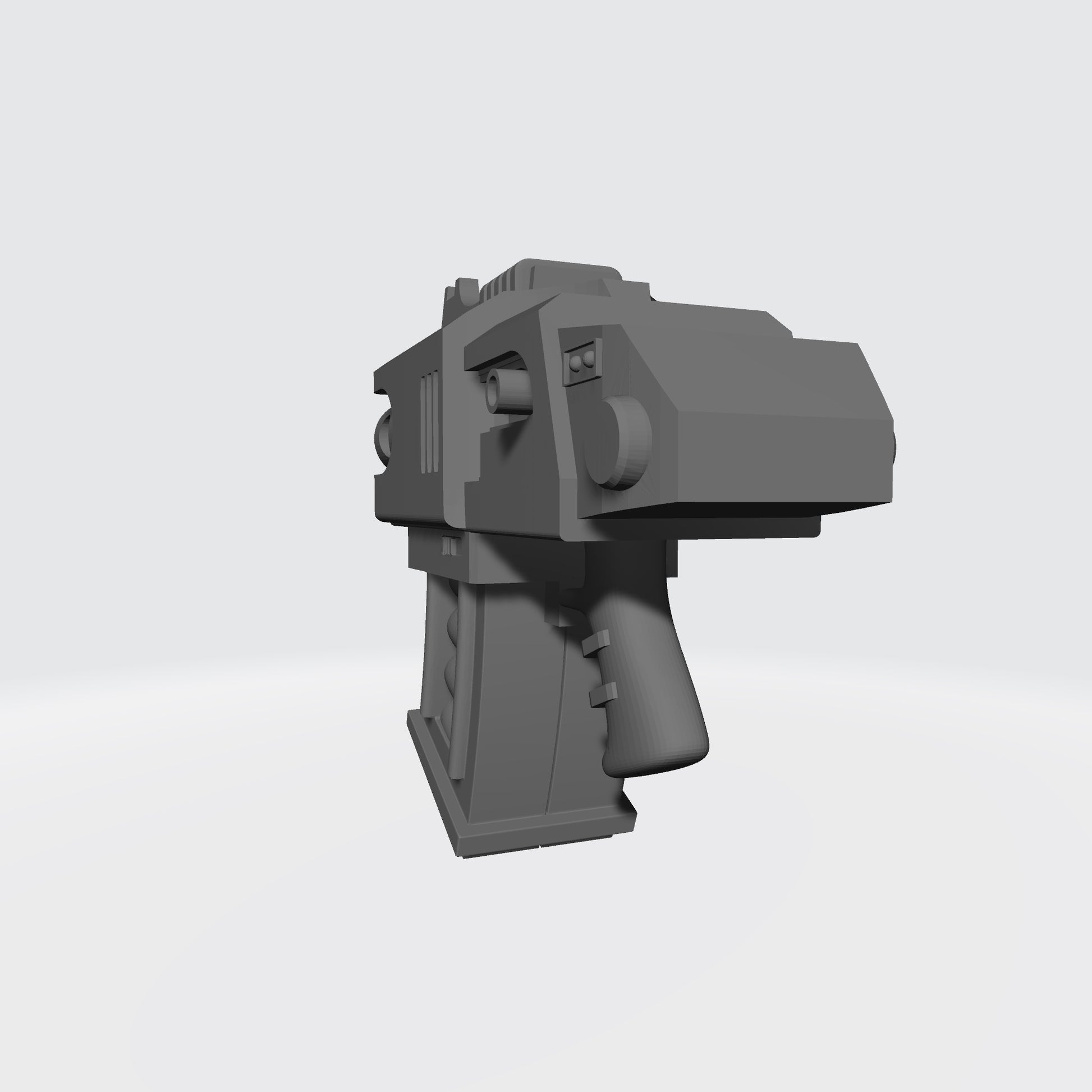 Thunderstrike Twin Barrel Battle Gun custom resin weapon compatible with McFarlane Toys 1:12 scale armored action figures for collectors, painters, and custom figure builders.