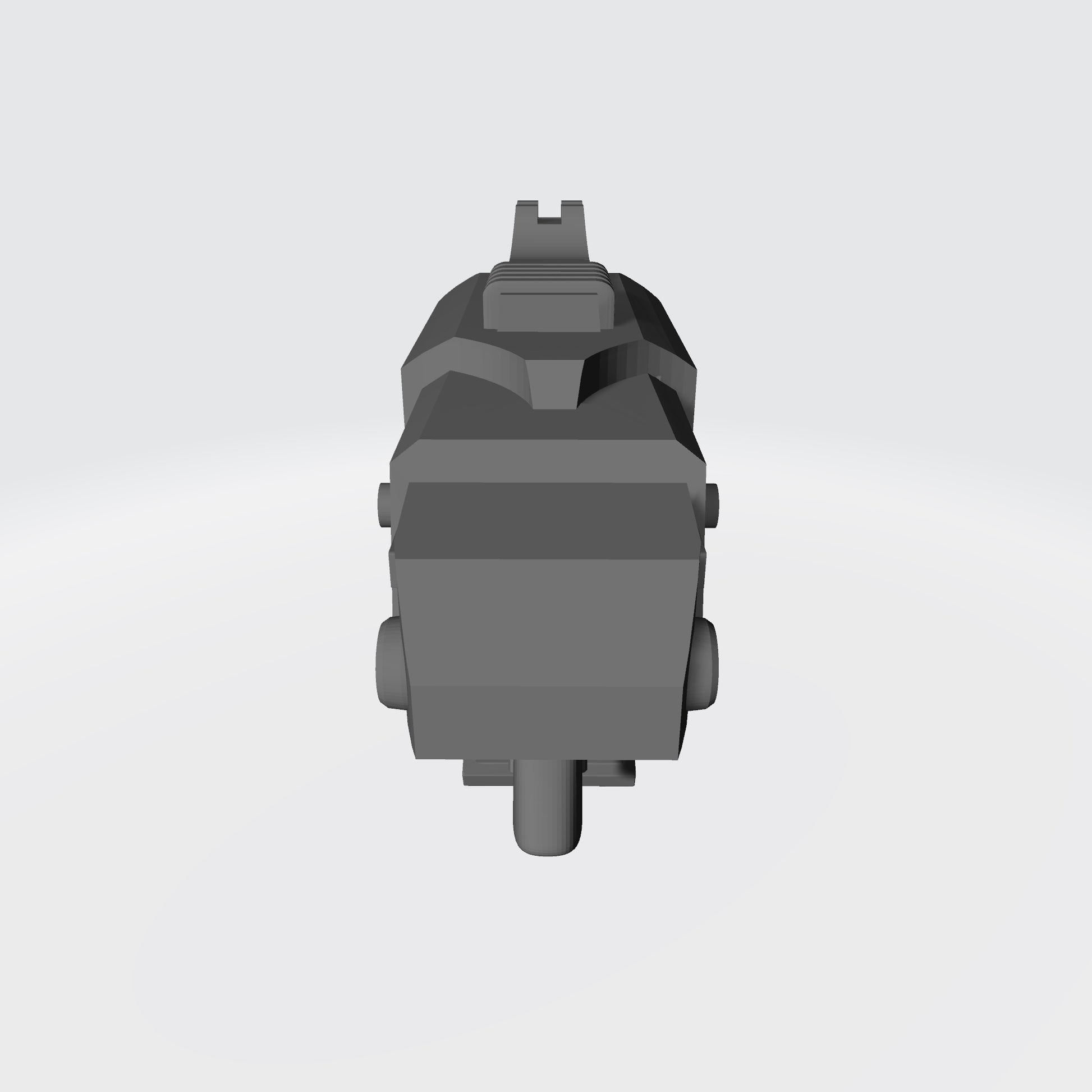 Thunderstrike Twin Barrel Battle Gun custom resin weapon compatible with McFarlane Toys 1:12 scale armored action figures for collectors, painters, and custom figure builders.