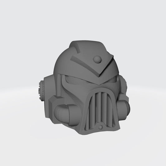 Custom resin Traitor Warrior Order Type 7 Helmet with Arrow compatible with McFarlane Toys 7-inch armored action figures.