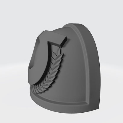 Ultra Warrior Order Type 4 shoulder pad with laurel wreath compatible with JoyToy 1:18 scale armored action figures custom resin armor