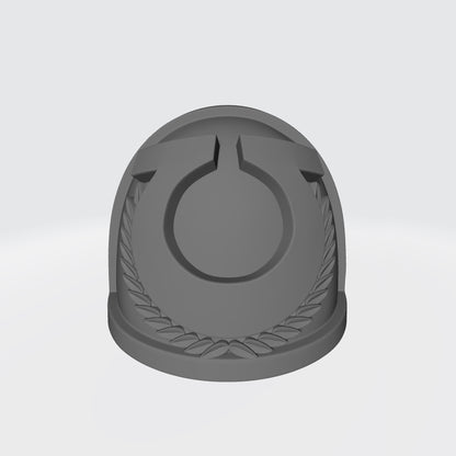 Ultra Warrior Order Type 4 shoulder pad with laurel wreath compatible with JoyToy 1:18 scale armored action figures custom resin armor